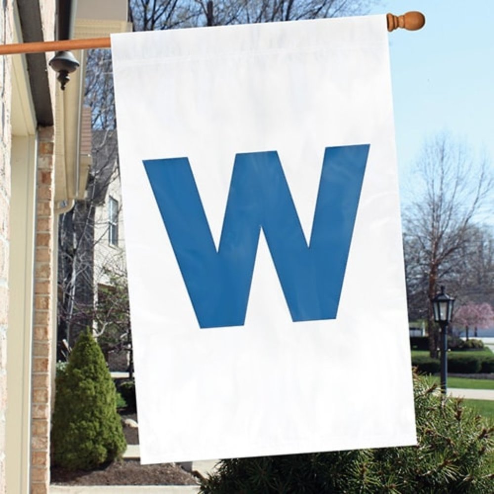 New Chicago Cubs 44" x 28" W Applique Flag Double-Sided Heavy Duty $35 FLC95